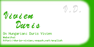 vivien duris business card